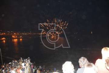 Espectáculo pirotécnico de Melenara (Foto Francisco Javier Santana y TA)